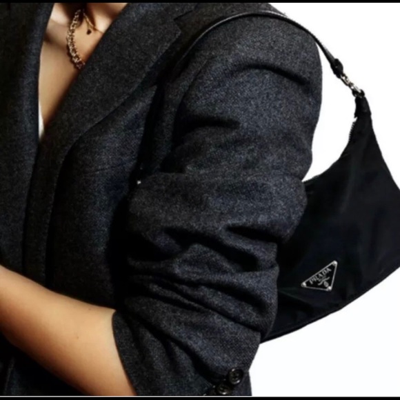 Black Authentic Prada Tessuto Nylon Shoulder Bag - Picture 1 of 13